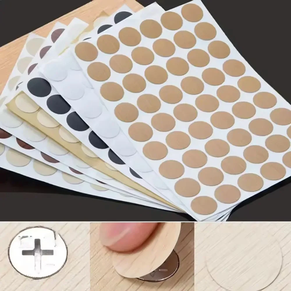 Woodworking Glue - 54Pcs/Set Self-Adhesive Wooden Screw Cap Cover