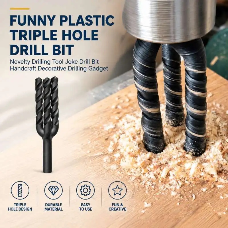 Funny Plastic Triple Hole Dril - Woodworking Jokes recension och pris