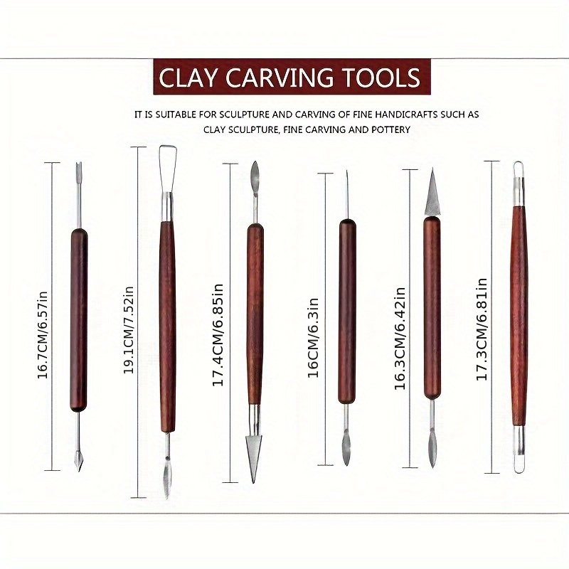 6PCS Sculpting Tool Pottery Wo - Wood Chisel Set recension och pris