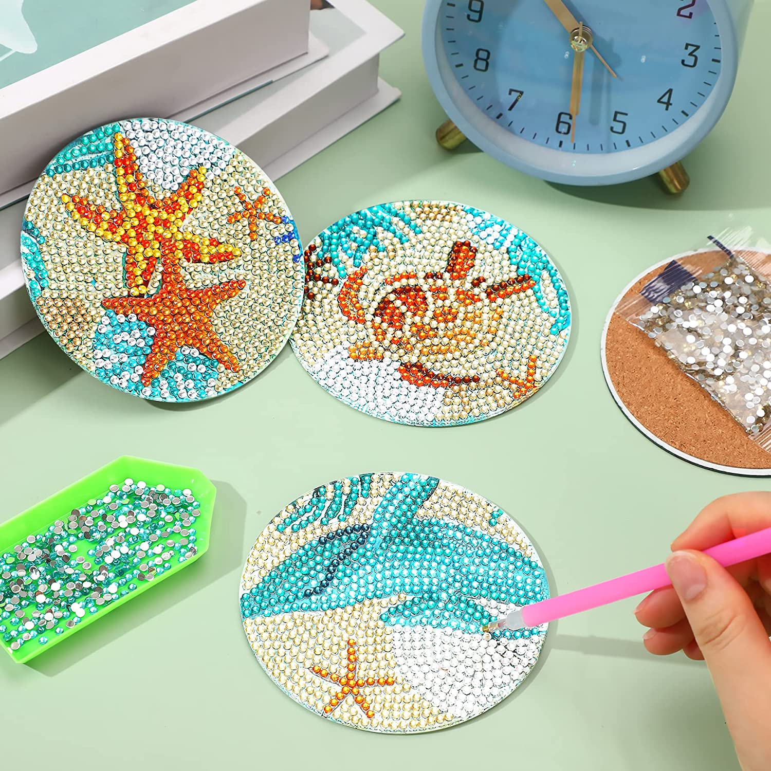 8pcs/Set DIY Diamond Painting  - Woodworking Resin recension och pris