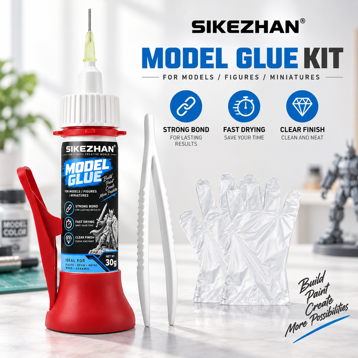 SIKEZHAN Model Glue 30g Precis - Woodworking Glue recension och pris